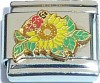 CT6330 Sunflower with Ladybug Italian Charm