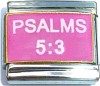 Psalms 5:3 Italian Charm