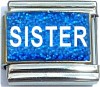 CT6432 Sister Blue Italian Charm