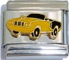 CT6493 Yellow and Black Car Italian Charm