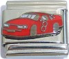 CT6505 Red Race Car Italian Charm