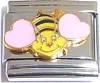 CT6594 Bee Heart Wings Italian Charm