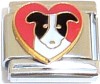 CT6627 Dog in Heart Italian Charm