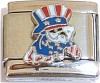 CT6630 Patriotic Dog Italian Charm