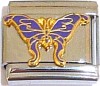 CT6660 Purple Butterfly Italian Charm
