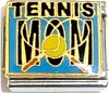 Tennis Mom on Blue Italian Charm