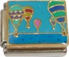 Hot Air Balloons on Blue Italian Charm