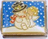 CT9414 Snowman and Angel Italian Charm