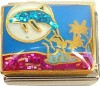 CT9423 Glitter Dolphin Italian Charm