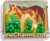 CT9446 Horse on Grass Italian Charm