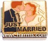 CT9467 Just Married Italian Charm