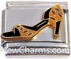 CT9497 Black High Heeled Shoe Italian Charm