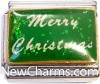 CT9601 Merry Christmas Green Italian Charm