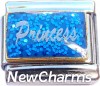 CT9719 Princess on Blue Italian Charm 