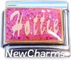 CT9743 Hottie on Pink Italian Charm