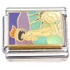 CT9834 Statue of Liberty Blue Sky Italian Charm