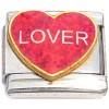 CT9841 Lover on Red Heart Italian Charm