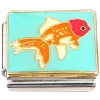 CT9844 Fish Under Water Italian Charm