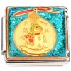 CT9865 Snowman with Scarf Ornament Italian Charm