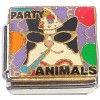 CT9871 Cat Party Animals Italian Charm