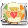 CT9878 Irish Claddagh Heart Italian Charm