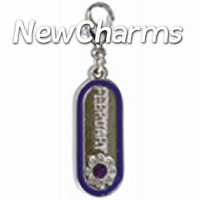 CE139 February Enamel Dangle