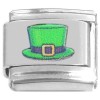 TV1028 Irish Lucky Green Hat Value Italian Charm