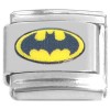 TV1033 Bat Superhero Logo Value Italian Charm