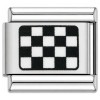 TV1047 Checker Racing Flag Value Italian Charm