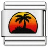 TV1051 Sunset Palm Tree Value Italian Charm