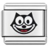 TV1072 Black Cat Cartoon Face Value Italian Charm