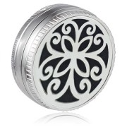 ML04 Filigree Essential Oil Locket for Facemask side view