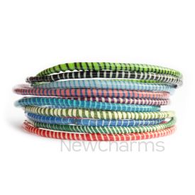 Fair Trade Recycled Flip Flop Bracelets Mali West Africa