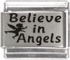 Believe in Angels Laser Italian Charm