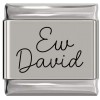 SL015 Ew Davie Laser Engraved Italian Charm 