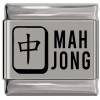 SL040 Mah Jong Game Mahjong Laser Engraved Italian Charm