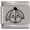 SL921 Eeyore Character Winnie the Pooh Laser Engraved Italian Charm