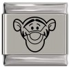 SL923 Tigger Character Winnie the Pooh Laser Engraved Italian Charm