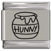 SL927 Honey Pot Winnie the Pooh Laser Engraved Italian Charm