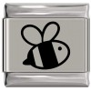 SL929 Honey Bee Bumble Bee Laser Engraved Italian Charm