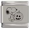 SL987 Cartoon Dog Pumpkin Laser Engraved Italian Charm