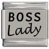 SL992 Boss Lady Laser Engraved Italian Charm