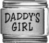 NN014a Daddy's Girl Laser Italian Charm