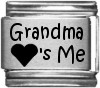 SL127 Grandma Loves Me Laser Italian Charm