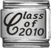 Class of 2010 Laser Italian Charm