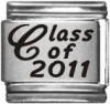 Class of 2011 Laser Italian Charm