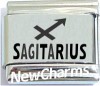 SL364 Sagitarius Zodiac Laser Italain Charm