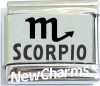 SL365 Scorpio Zodiac Laser Italain Charm