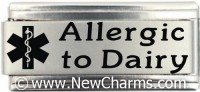 Allergic To Dairy Medical Alert Italian Charm