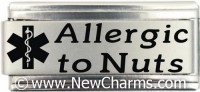 Allergic To Nuts Medical Alert Italian Charm